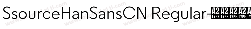 SsourceHanSansCN Regular字体转换